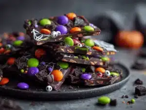 Halloween chocolate bark - featured image