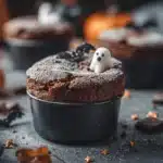 Halloween chocolate soufflé - featured image