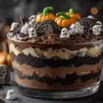 Halloween chocolate trifle layers - featured image