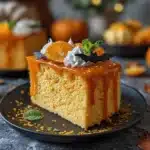 Halloween orange chiffon cake - featured image