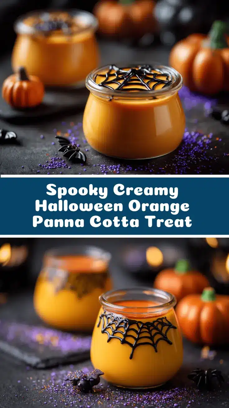 Halloween Orange Panna Cotta recipe